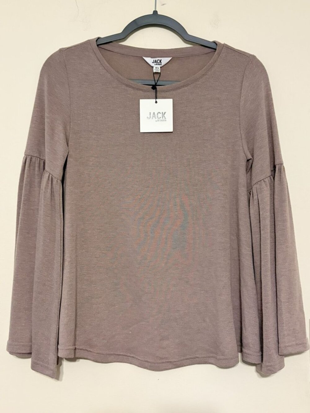 New NWT Beige Tan Jack by BB Dakota Wonderland Top Long Sleeve Size XS